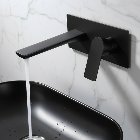 Silvio Concealed Basin System — Matte Black