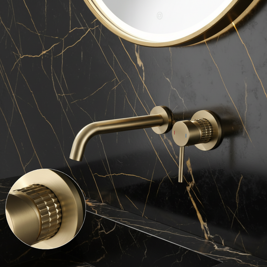 Angelica Concealed Basin System — Brushed Gold